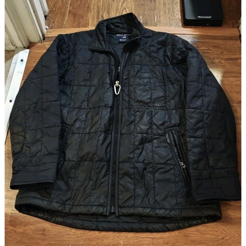 VTG 90s POLO Sport Ralph Lauren Quilted Puffer Jacket Mens Medium Oversized